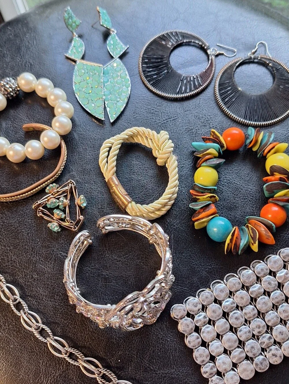 22 Bundle Mixed Jewelry Lot Chicos & Other Brands Silver Toned BEACHY Coastal